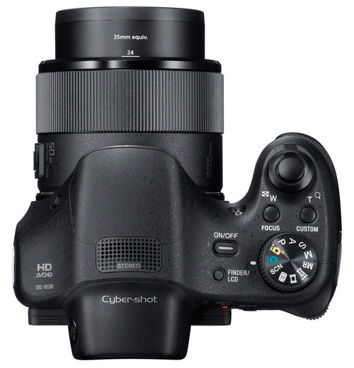 Sony Cyber-shot DSC-HX300 - Top