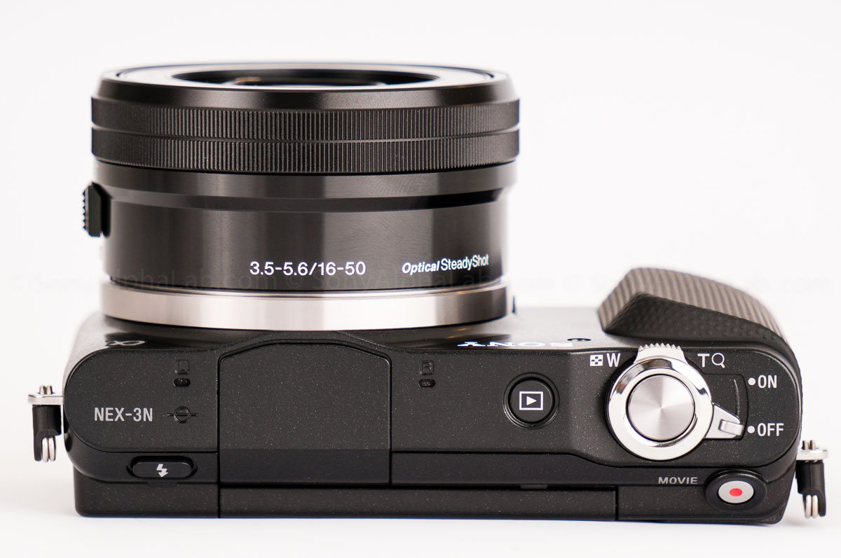 Sony Nex-3n w/ 16-50mm pancake power zoom lens - Top View