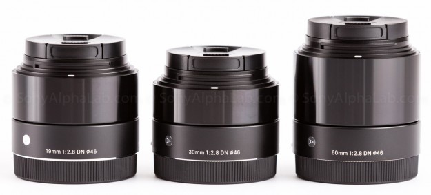 All Three Sigma E-Mount Art Series Lenses