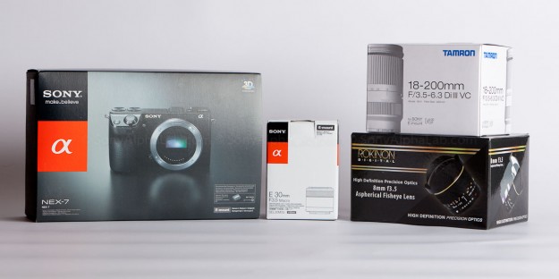 Sony Nex-7, Tamron 18-200 VR III Lens, Sony 30mm Macro, Rokina 8mm Fisheye