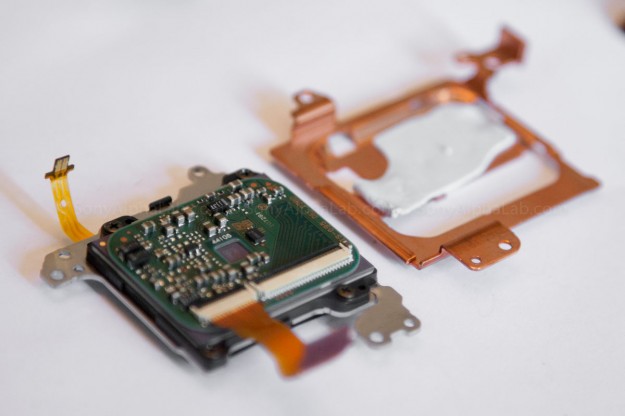 Sony Nex-7 - Sensor Back with the Copper Heat Sink Removed