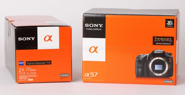 Sony A57 (slt-a57) w/ 24-70mm f/2.8 Carl Zeiss Lens - In Box