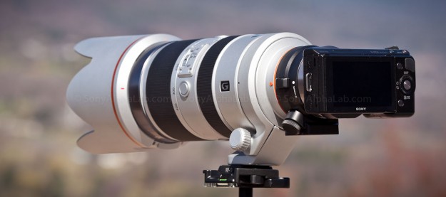Nex-5n w/ LA-EA1 and Sony A-Mount 70-400mm f/4-5.6 G SSM Lens