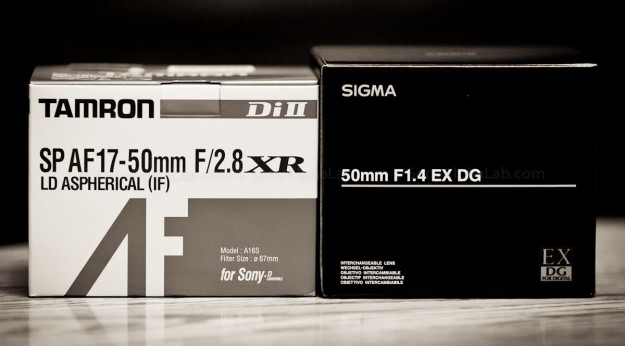 Tamron 17-50mm f/2.8 XR Di II LD Lens and the Sigma 50mm f/1.4 EX DG HSM Lens