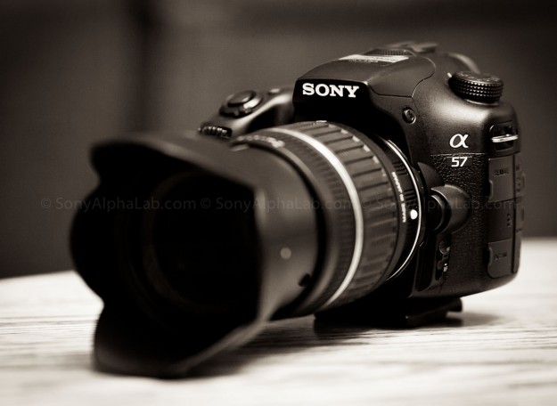 Sony A57 w/ Tamron 17-50mm f/2.8 XR Di II LD Lens @ 50mm - 3/4 view