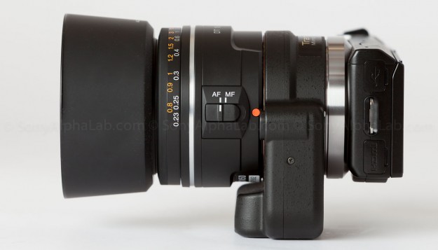 Nex-5n, Sony DT 35mm f/1.8 Lens Mounted to the Sony La-ea2 Lens Adapter