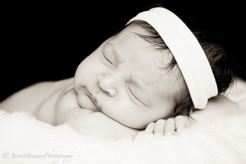 Newborn Portrait Photography and Set-up