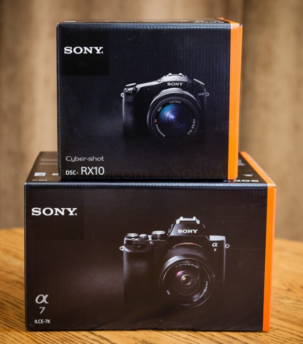 Sony A7 and Sony RX10 in the Box