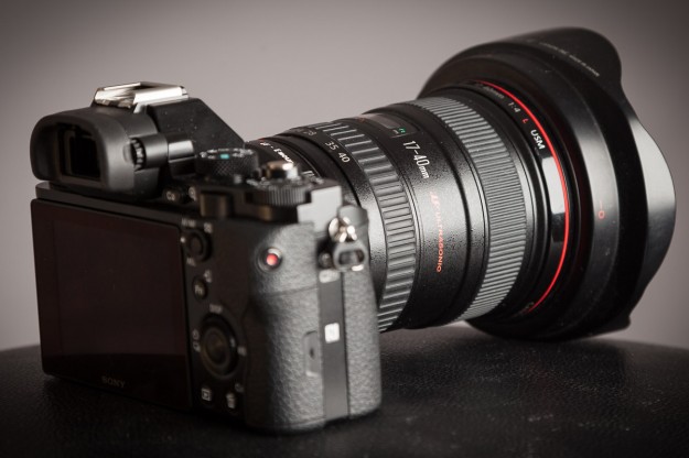 Sony A7r w/ Metabones III, Canon EF 17-40 F/4 L Lens 