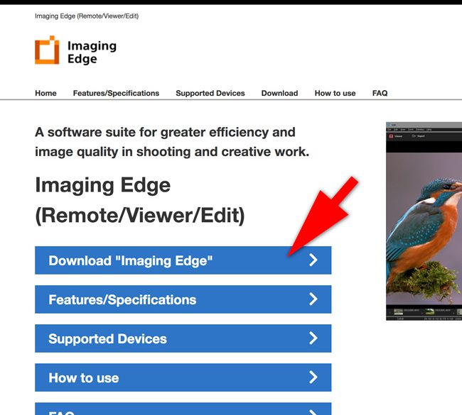 imaging edge download